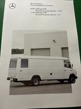 Mercedes Benz 609D 711D Van For Minibus Conversion Sales Info Brochure Frameable