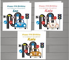 Personalised 17th Learner Driving, Driver car  Daughter, Son , Grandson,