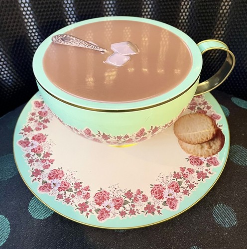 Giant tea cup - 3d, &