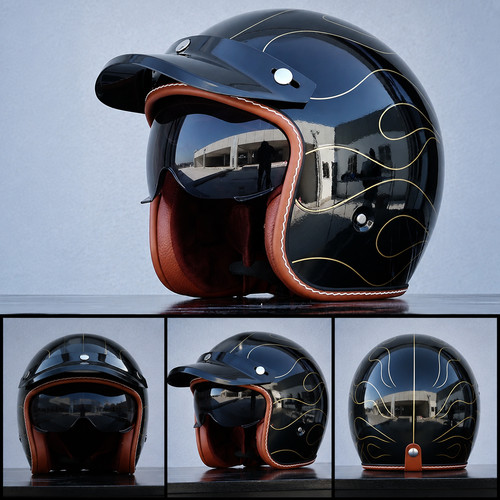 Dot retro open - face, half
