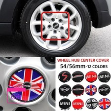 4pcs 54mm 56mm Car Wheel Center Hub Cap Badge Emblem Sticker For BMW Mini Cooper