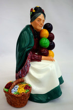 Royal Doulton The Old Balloon Seller Lady HN1315 China Figure – Good Cond