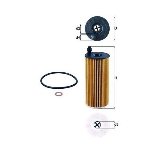 Oil filter mahle - filter, for