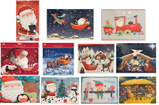 Traditional Christmas XMAS Advent Calendar Santa Snowman Reindeer Different Size