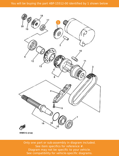 Yamaha gear idler 1 - gear,,