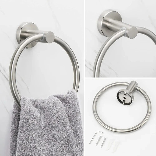 Hand towel ring round holder - ring,