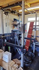 Bodycraft Strength Gym Cage with High and Low Cable + Bench + Plate Rack