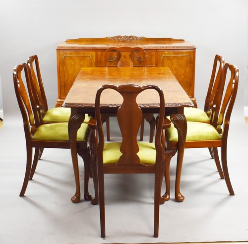1950s walnut dining suite - walnut,