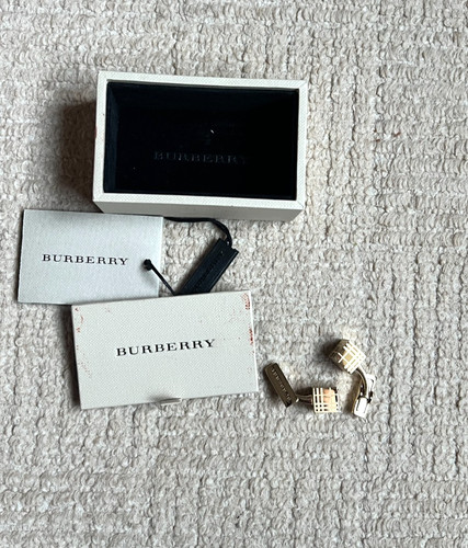 Burberry cufflinks cube square - cube,