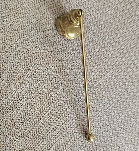 Brass candle snuffer cone - snuffer,