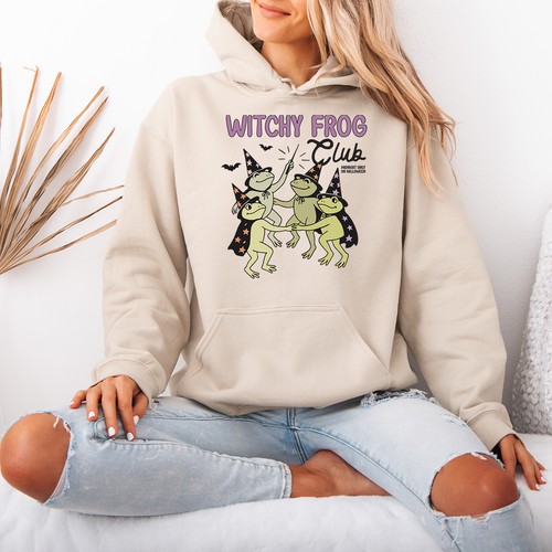 Witchy frog club - frog, hoodie