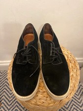 Acne studios Suede Leather Shoes - Black with white sole UK Size 8