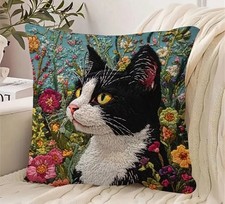 Super Soft Black & White Cat