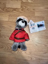 Stuffed Animal House RCMP Sergeant Raccoon Plush Royal Canadian Mounted Police