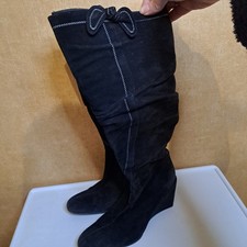 Bertie Black Suede Slouchy