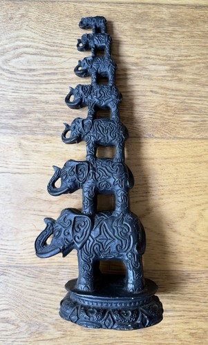 Vintage seven elephant pyramid - vintage,