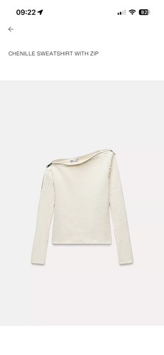 Zara cream knitted sweater - cream,
