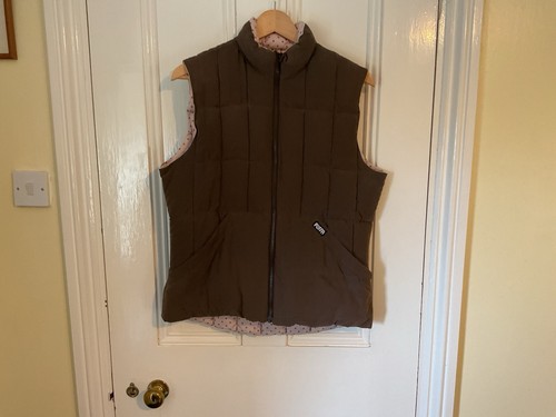 Puffa reversible brown gilet - puffa,