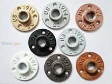 Coloured Cast Iron Wall & Floor Mount / Flange - 1/2" & 3/4" BSP Thread