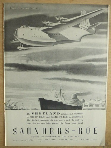1945 pub saunders roe short - 9/1945, saunders-roe
