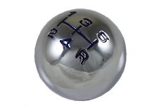 CHROME 5 spd BLUE gear shift knob for VW TRANSPORTER CARAVELLE T25 T4 *2