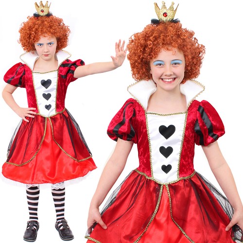 Girls queen hearts costume - girls, of