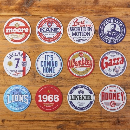 England football beer mat - 12,