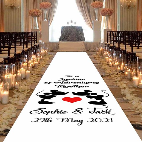 Personalised wedding aisle - wedding,