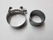 Exhaust Collector Box Seal & Clamp to Silencer For Suzuki GN 250 1985 - 1999
