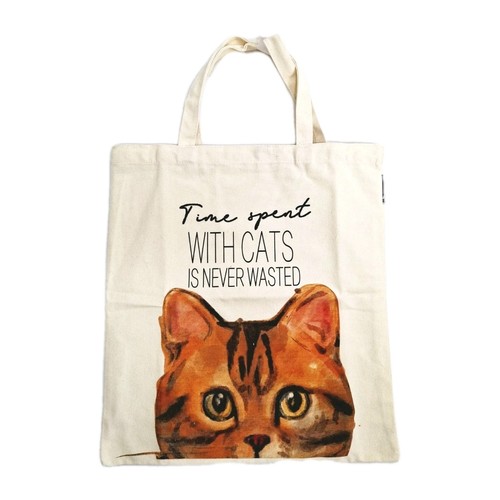 Tote bag peeping cat - cat, design