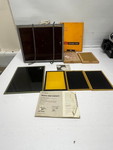 Vintage darkroom safelight box - darkroom,