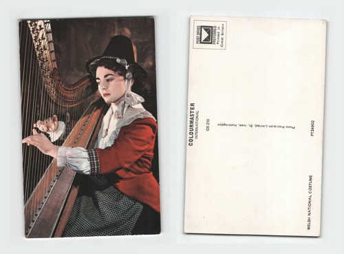 Vintage postcard woman - vintage,