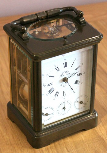 Epee carriage clock day - l'epee, date