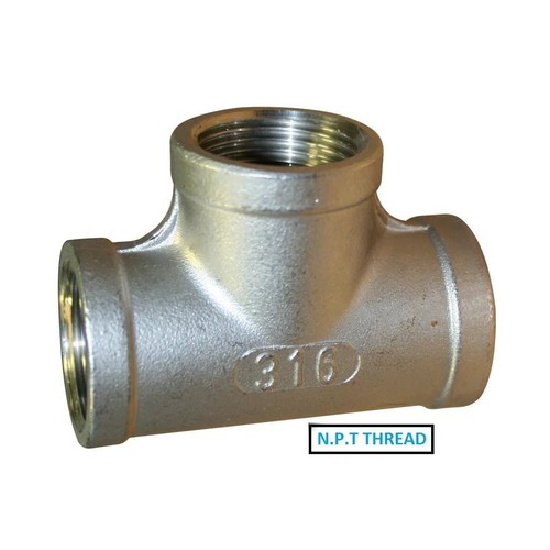 Stainless steel 316 equal tee - 316,