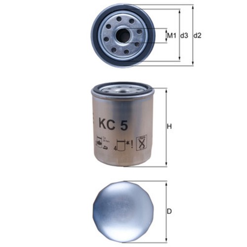 Fuel filter for - fuel, n