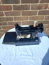 Singer Featherweight 221k Vintage Sewing Machine fully serviced +book & tools