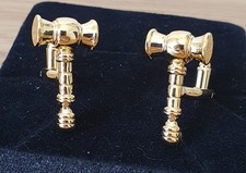 GOLDEN GAVEL CUFFLINKS GOLD
