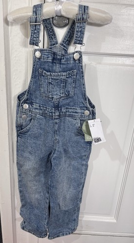 New girls denim dungarees - girls,