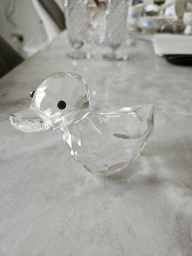Lead crystal duck with - lead,