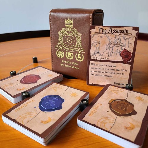 Crokinole imperium card game - imperium,,
