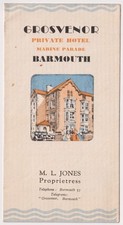 Antique Grosvenor Private Hotel Barmouth Brochure Wales Travel 1930s