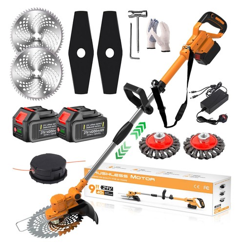 Cordless grass trimmer 21v - cordless,