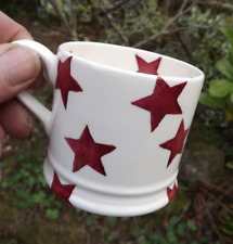 Emma Bridgewater Pottery Small Mug Red Stars  design Unused