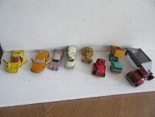 8 x Vintage Matchbox/Lesney scrapyard of trucks /cars / dozer