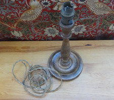Vintage wood Lamp Base 1940s