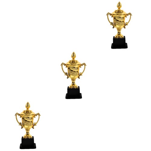 Reusable large golden trophy - large,
