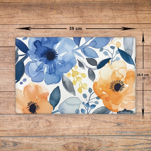 Flowers glass chopping board - chopping,