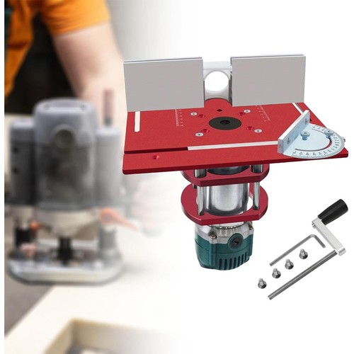 Router lift base - lift, aluminum