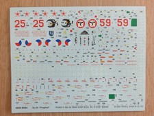 REVELL 04354 - RUSSIAN SUKHOI SU-25 FROGFOOT - 1/72 DECALS ONLY
