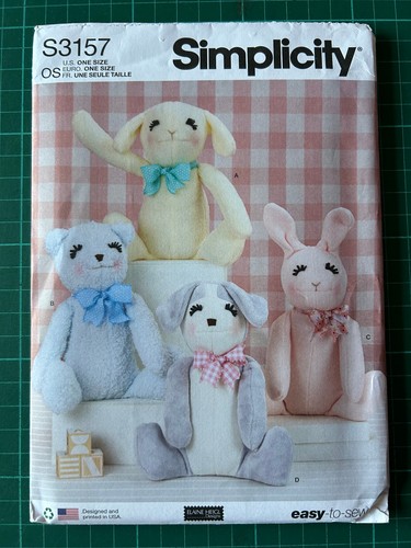 Seated plush animals - 15",